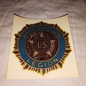 US American Legion Window Transfer Sticker New Old Stock